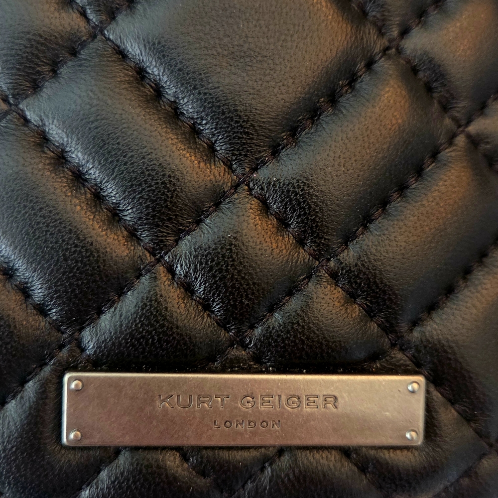 Kurt Geiger Black Quilted Leather Wallet. - Picture 2 of 5